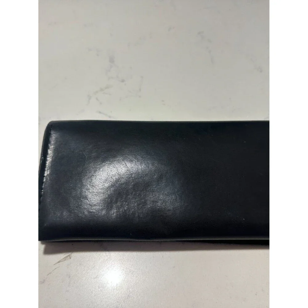 Rag & Bone New York Black Eyeglass Sunglasses Case Faux Leather Minimalist